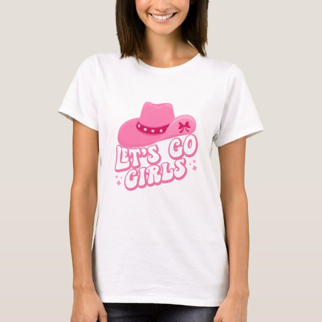 Camiseta Garotas do vamos Go, Viagem de Meninas, Gráfico Re (Frente)