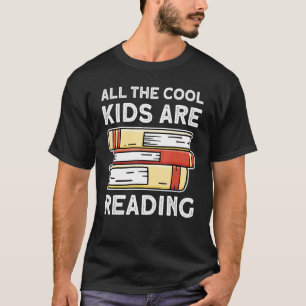 Camiseta Garotas E Livros Para Ler Todas As Crianças Legal 