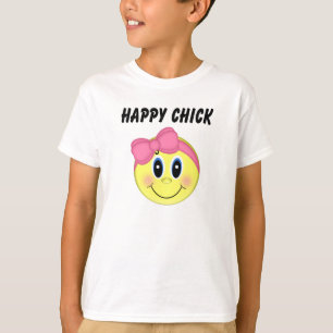 Camiseta Garotas enfrentam Pintinho feliz