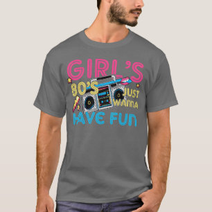 Camiseta Garotas engraçadas dos anos 80 só querem se divert
