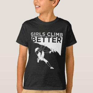 Camiseta Garotas Engraçadas Escalam Melhor Presente Fofo Es