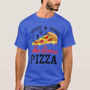 Camiseta Garotas Engraçadas Pizza Pover Presente Para Crian