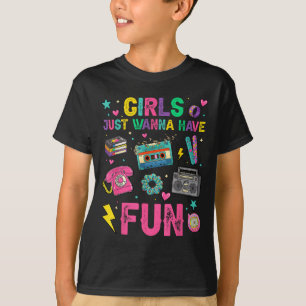 Camiseta Garotas Engraçadas Querem se Divertir Incrível 70s