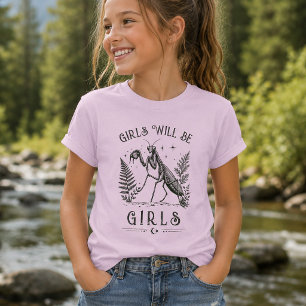 Camiseta Garotas Engraçadas Serão Garotas Louva-a-Deus Vint