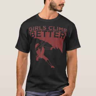 Camiseta Garotas Engraçadas Subem Melhor Pedra Bonita Sofre