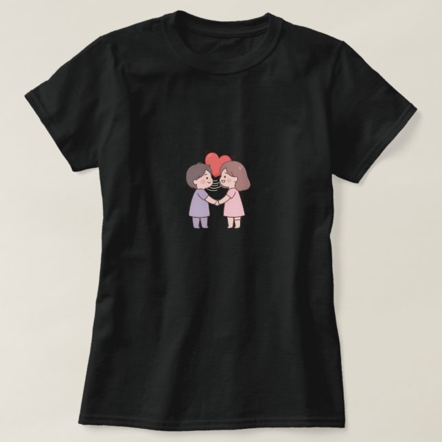 Camiseta garotas fofas (Frente do Design)