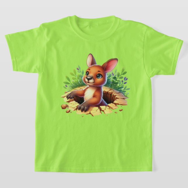 Camiseta Garotas fofas amantes de canguru (Postura )