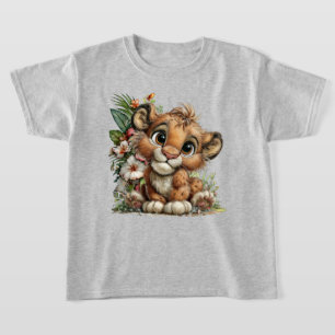 Camiseta Garotas fofas amantes de leões da selva
