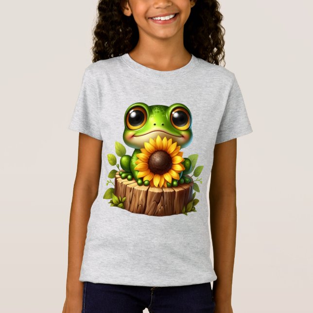 Camiseta Garotas fofas amantes de rãs (Frente)