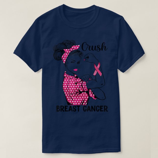 Camiseta Garotas fortes - Cancer de frita - Esmagadora - co (Frente do Design)