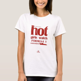 Camiseta Garotas Gatas Assistem Fórmula 1 – Poster Minimali