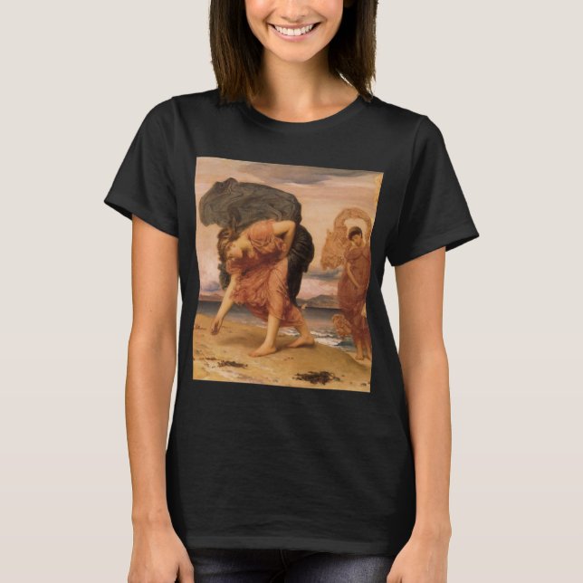 Camiseta Garotas Gregas Pegando Pedras De Lorde Leighton (Frente)
