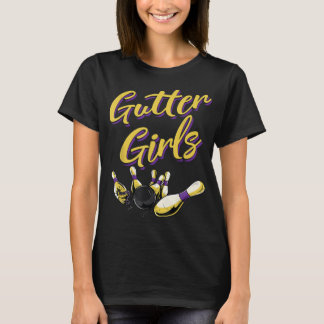 Camiseta Garotas-Gutter, Mulheres Engraçadas, Boliche Nome 