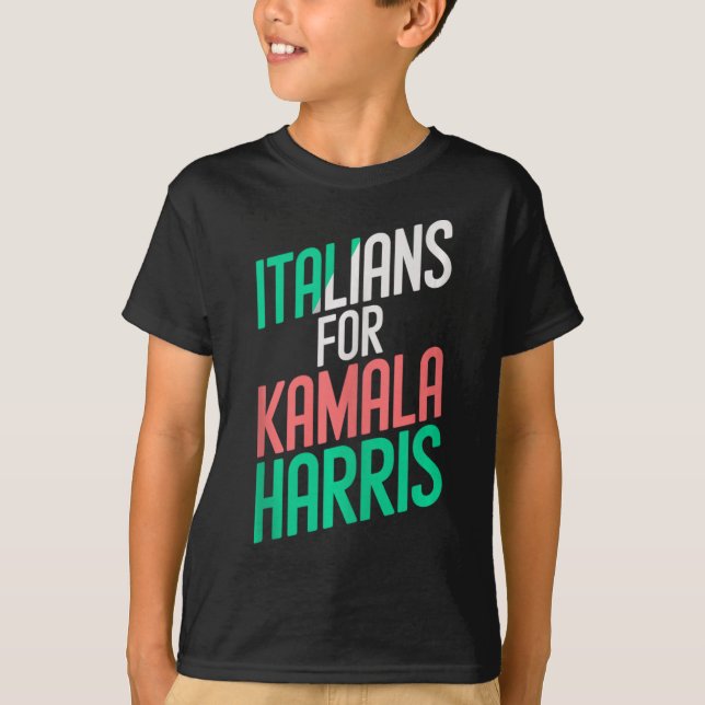 Camiseta Garotas Italianas Engraçadas Para Kamala Harris It (Frente)