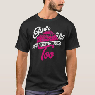 Camiseta Garotas Monstros Presentes Motores de Esporte Gran