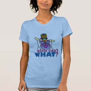 Camiseta Garotas não sabem o quê? Garota Jogando Tambore