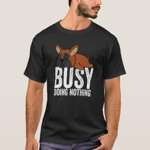 Camiseta Garotas preguiçosas do Bulldog Francês