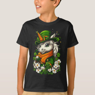 Camiseta Garotas Rapazes Crianças Leprechaun St Patricks Da