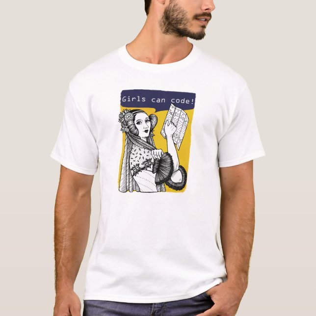 Camiseta Garotas sabem escrever código! (Frente)