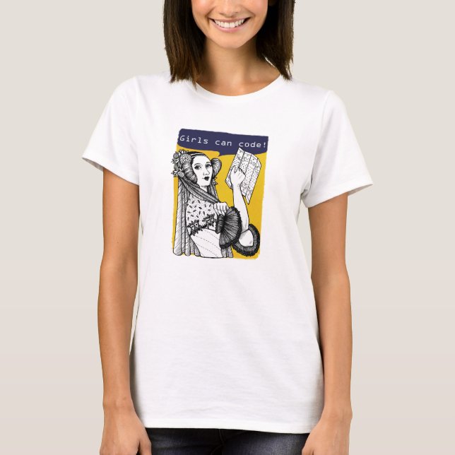 Camiseta Garotas sabem escrever código! (Frente)
