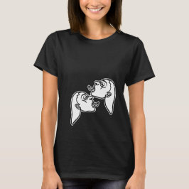 Camiseta Garotas Sedutoras Contorno Branco