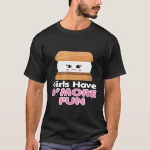 Camiseta Garotas Têm Mais Divertido Garota De Acampamento F