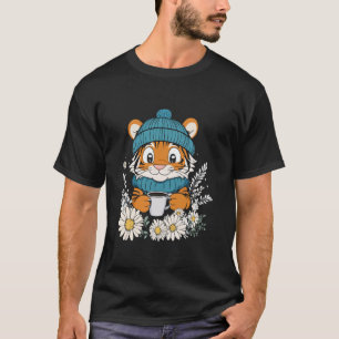 Camiseta Garotas Tiger Roubam Cafés Secura Crianças T