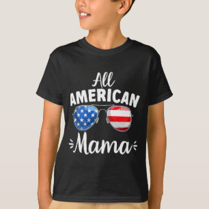 Camiseta Garotas totalmente americanas Mama 4 de Julho