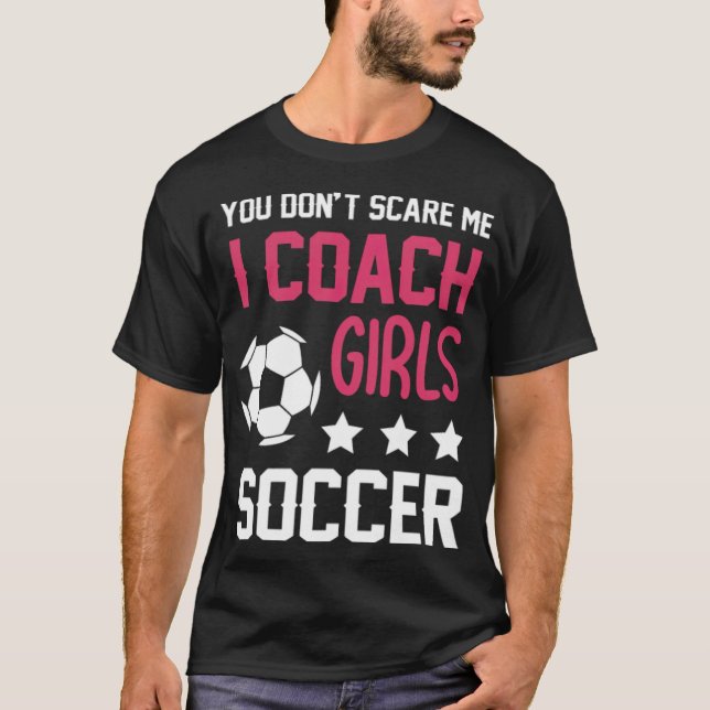 Camiseta Garotas treinando presentes objetivo de futebol (Frente)