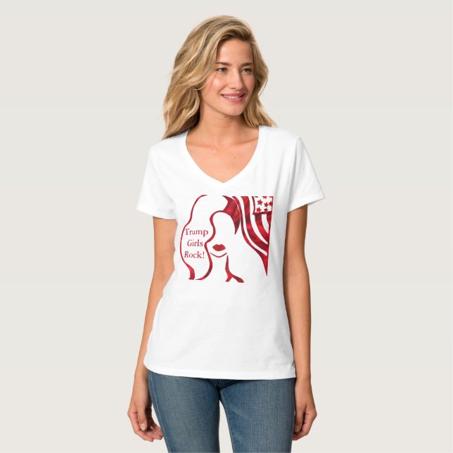 CAMISETA GAROTAS TRUMP ROCK! (Frente Completa)