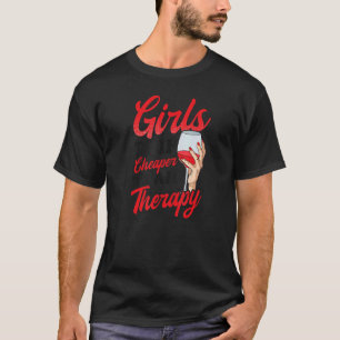 Camiseta Garotas Viajam Vinho Mais Barato Dizendo