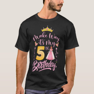 Camiseta garotinha rosa feito como é meu 5