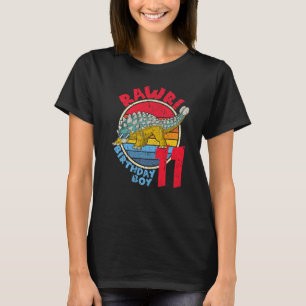 Camiseta Garoto 11 Aniversário Eu Rawr! Mães da família Ank