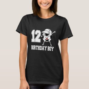 Camiseta Garoto 12 de Aniversário De 12 Anos De Idade Para 