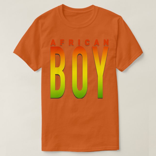 Camiseta Garoto Africano (Frente do Design)