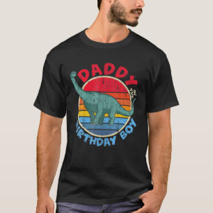 Camiseta Garoto Aniversário Eu Pai I Brachiosaurus I Famil