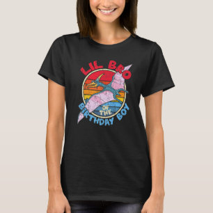 Camiseta Garoto Aniversário I Lil Bro I Pterodactylus I Mãe
