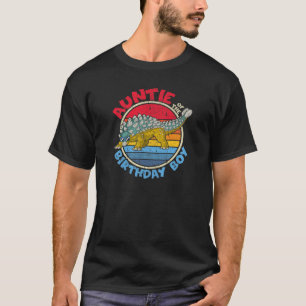 Camiseta Garoto Aniversário Tia I Ankylosaurus I Family Ma