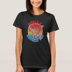 Camiseta Garoto Aniversário Tio I Stegossauro I Família Mat