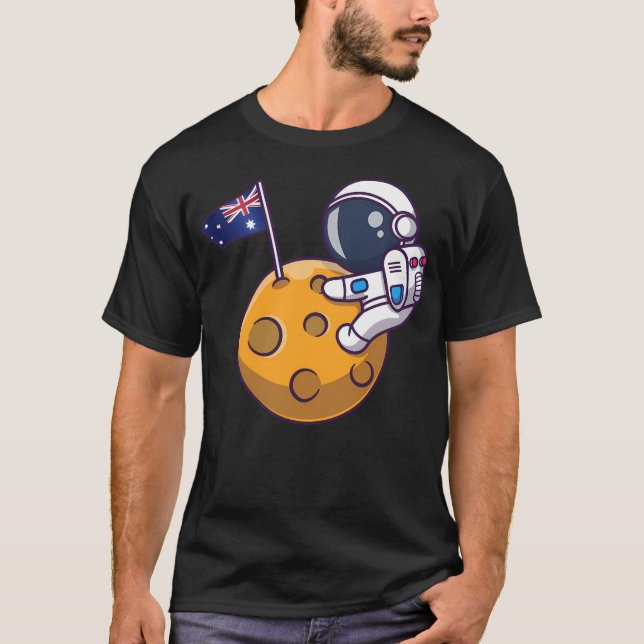 Camiseta Garoto Astronauta Britânico (Frente)