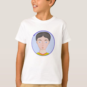 Camiseta Garoto Bonito com Olhos Enormes