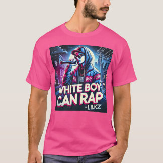 Camiseta Garoto branco pode fazer rap KZ engraçado