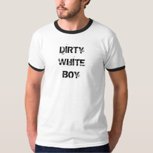 Camiseta Garoto Branco Sujo