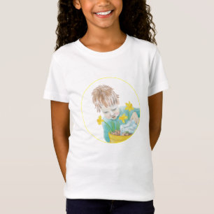 Camiseta Garoto Com Daffodils