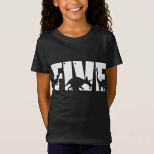 Camiseta Garoto De 5 Anos Dinossauro T Rex 5 B