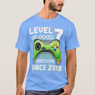 Camiseta Garoto de 7 anos de idade Festa de Aniversário de