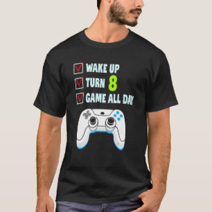 Camiseta Garoto de 8 anos Jogador Festa de aniversário 8º