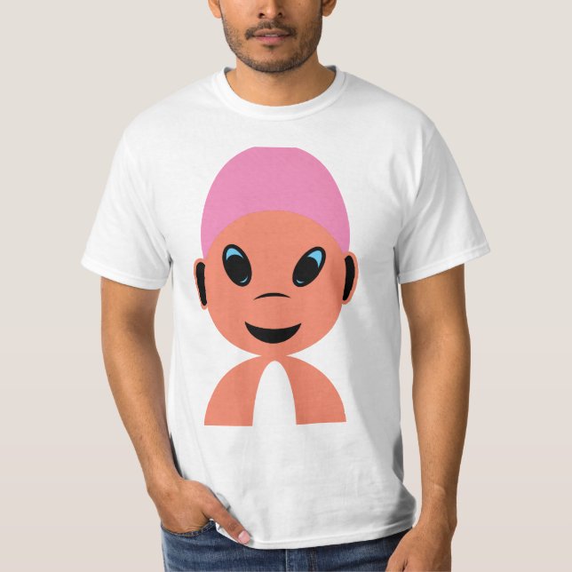 Camiseta Garoto de Alienígena sorridente (Frente)