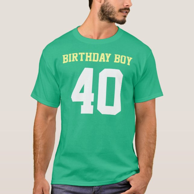 Camiseta Garoto de Aniversário 40 (Frente)
