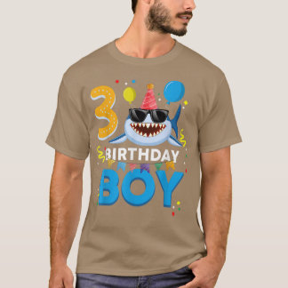 Camiseta Garoto De Aniversário Bonito De 3 Anos De Idade an
